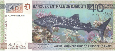 djibuti 100 frankov