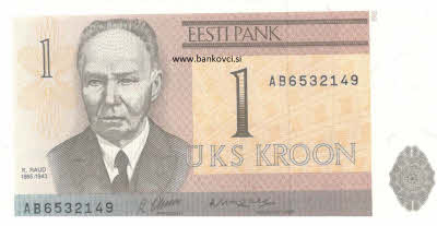 estonija 10 kron folder- bankovec