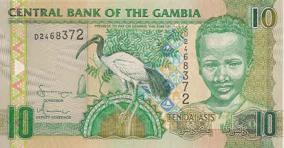 gambija  20 dalasis - new