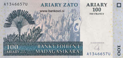 madagaskar 100 ariary