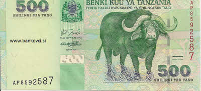 tanzanija 500 Šilingov