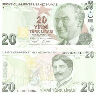 turčija 20 lir