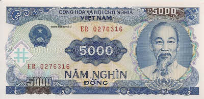 vietnam 5000 dong