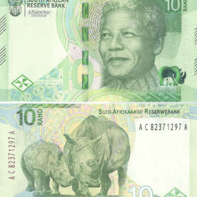 jar 10 rand - mandela
