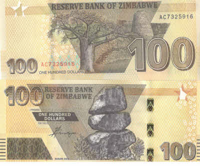 zimbabwe 1 dolar