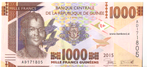 gvineja 1000 frankov