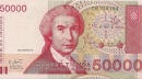hrvaška 50.000 din- bon