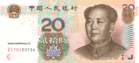 kitajska 20 juanov