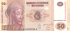 kongo 50 frankov