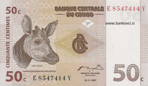 kongo bankovec za 10 centimov z0001