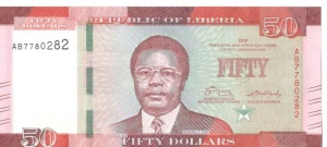 liberija 50 dolarjev